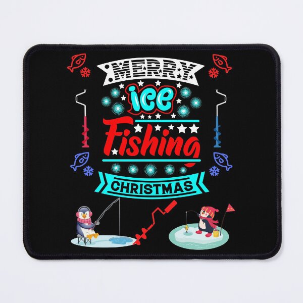 Item preview, MERRY ICE FISHING CHRISTMAS designed and sold by WoodburyLake.