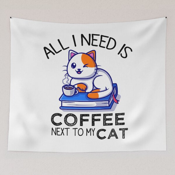 Item preview, All I Need Is Coffee And My Cat, Coffee Men And Women designed and sold by mHmShop.