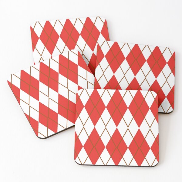 Item preview, Argyle Check Pattern (Red White) designed and sold by Joricherry.