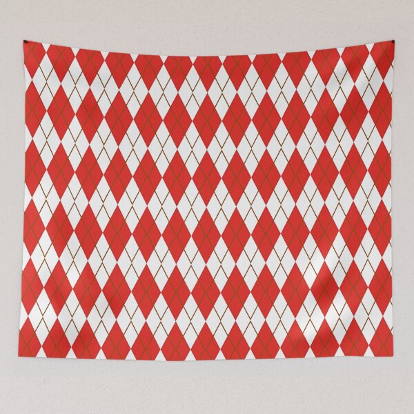 Item preview, Argyle Check Pattern (Red White) designed and sold by Joricherry.