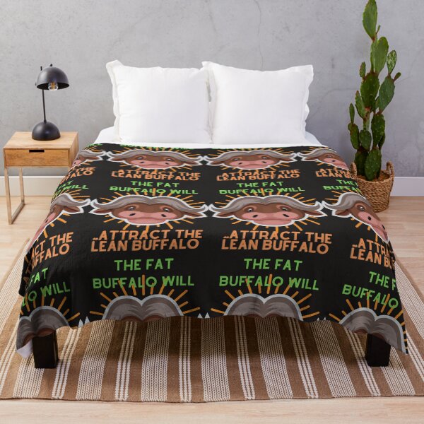 Item preview, Funny Buffalo, Proverb: The fat buffalo will attract the lean buffalo. designed and sold by Hinny8.