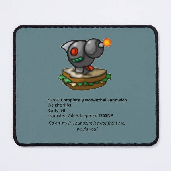 Item preview, Completely Non-lethal Sandwich Neopets Item Funny ORIGINAL by SillyFun.redbubble.com designed and sold by SillyFun.