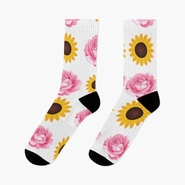 Item preview, Beautiful funny Flowers - Pink Roses and Sunflower designed and sold by Hinny8.