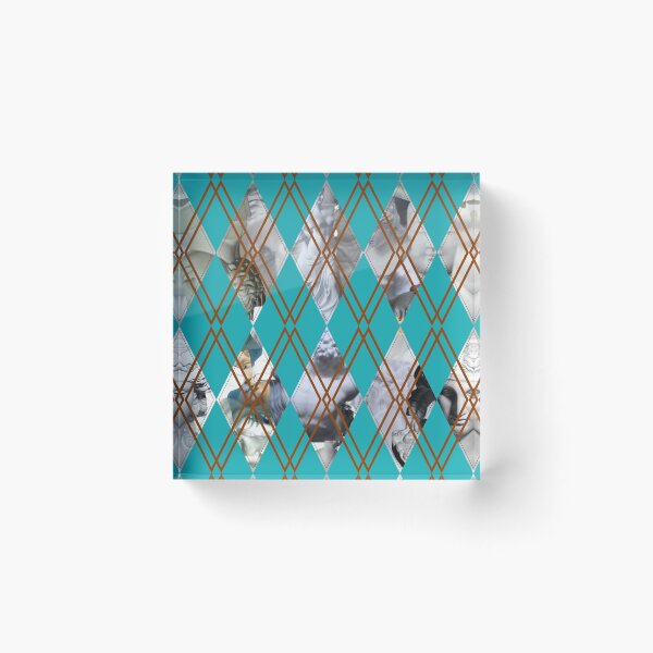 Item preview, Argyle Check Pattern (Greek teal) designed and sold by Joricherry.