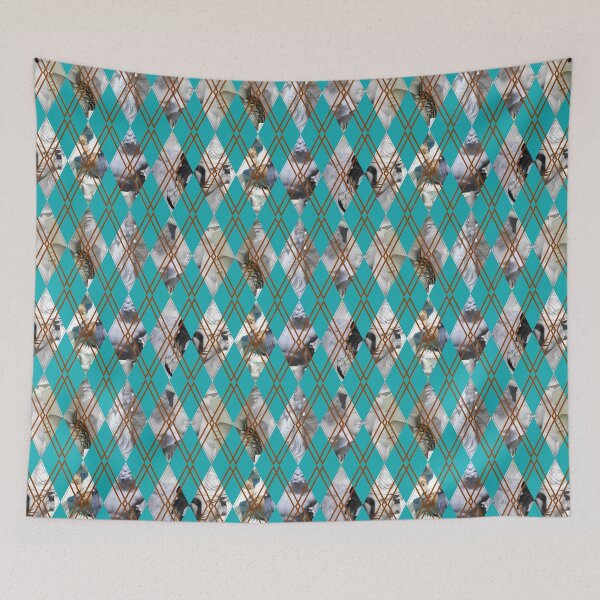 Item preview, Argyle Check Pattern (Greek teal) designed and sold by Joricherry.