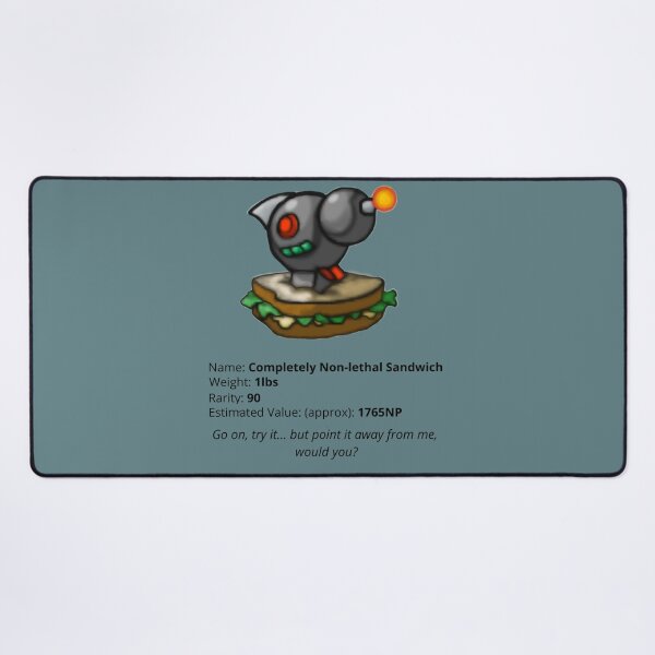Item preview, Completely Non-lethal Sandwich Neopets Item Funny ORIGINAL by SillyFun.redbubble.com designed and sold by SillyFun.