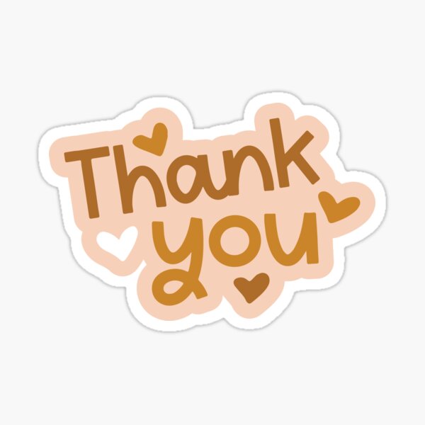 Funny Thank you Sticker Shop Small - Cute design for Small ...