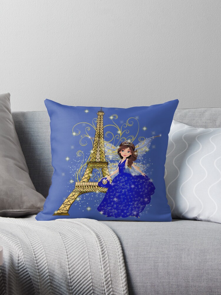 Thumbnail 1 of 4, Pillow, Gigi's Magical Parisian Holiday™ designed and sold by TeelieTurner.