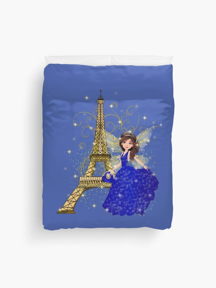 Thumbnail 1 of 2, Duvet Cover, Gigi's Magical Parisian Holiday™ designed and sold by TeelieTurner.