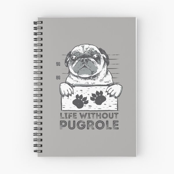 Item preview, Life without pugrole, funny puglife mugshot design perfect for pug lovers designed and sold by Auntieck.