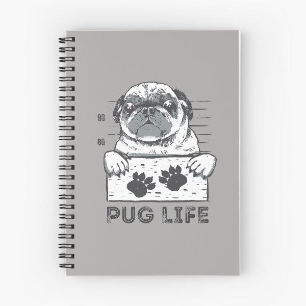 Item preview, Puglife, funny puglife mugshot design perfect for pug lovers designed and sold by Auntieck.