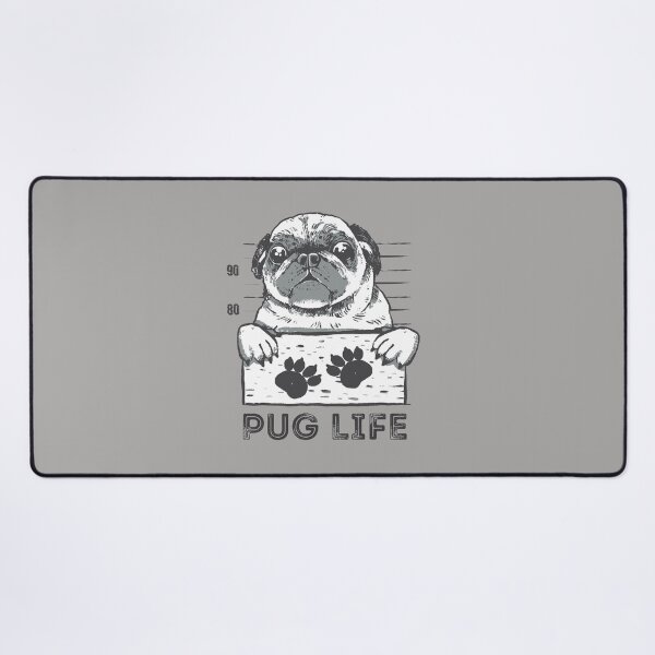 Item preview, Puglife, funny puglife mugshot design perfect for pug lovers designed and sold by Auntieck.