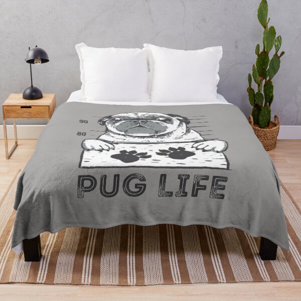 Item preview, Puglife, funny puglife mugshot design perfect for pug lovers designed and sold by Auntieck.