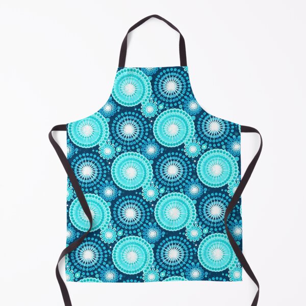 Item preview, Starbursts and Pinwheels, Indigo and Turquoise designed and sold by Marymarice.