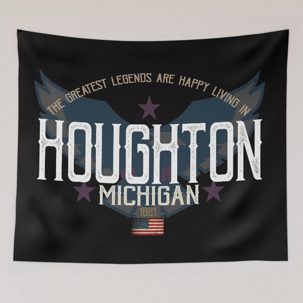 Item preview, The Greatest Legends Are Happy Living in Houghton, Michigan designed and sold by GoPublicTeam.