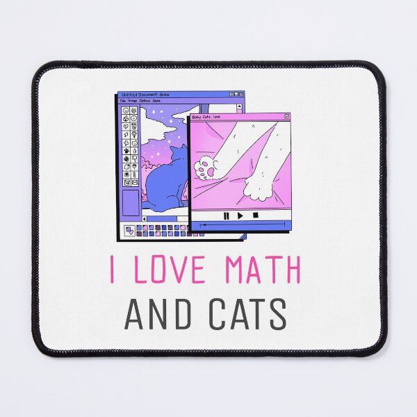 Item preview, I LOVE MATH AND CATS. FUNNY CAT LOVERS T-SHIRT designed and sold by BestCoolStuff.