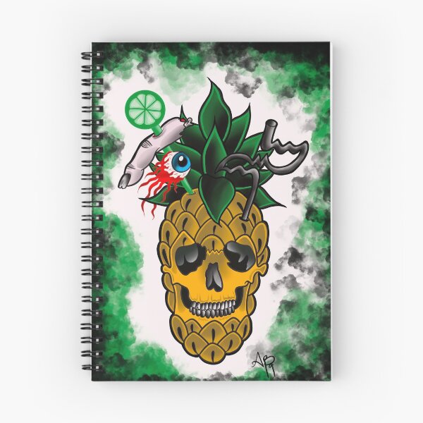Item preview, Tropical pineapple skull designed and sold by LunacyBoutique.