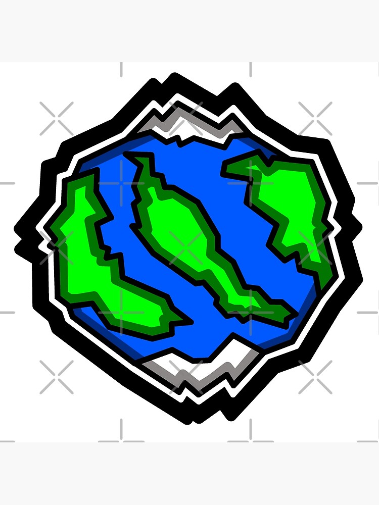 "Denman Island is at the Center of Earth Denman Island" Poster