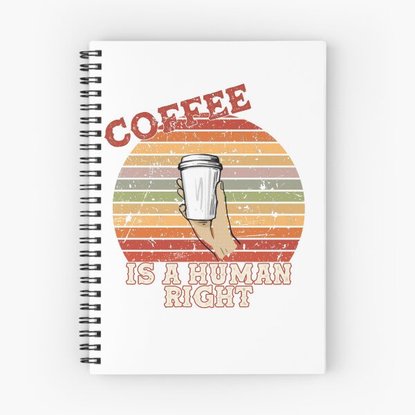 Item preview, Coffee Is A Human Right - Beautiful Retro Sunset Vintage Style Caligraphy Red designed and sold by andrei49387.