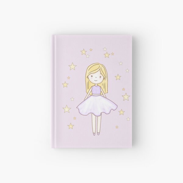 Girl in lavender Hardcover Journal