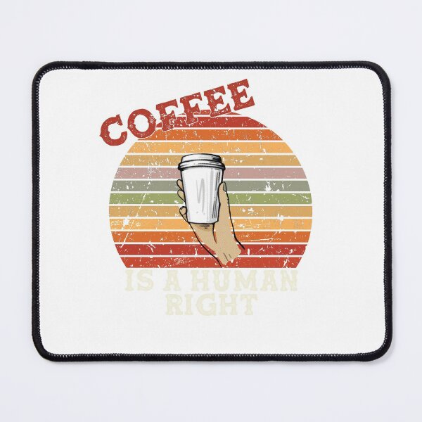 Item preview, Coffee Is A Human Right - Beautiful Retro Sunset Vintage Style Caligraphy  designed and sold by andrei49387.