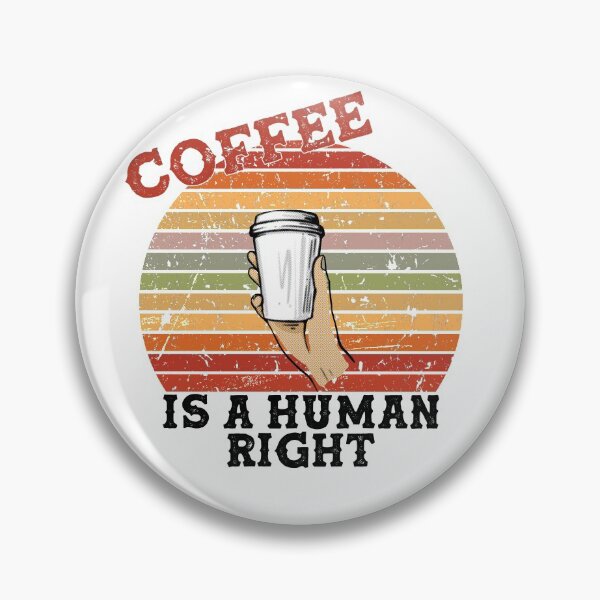 Item preview, Coffee Is A Human Right - Beautiful Retro Sunset Vintage Style Caligraphy  designed and sold by andrei49387.