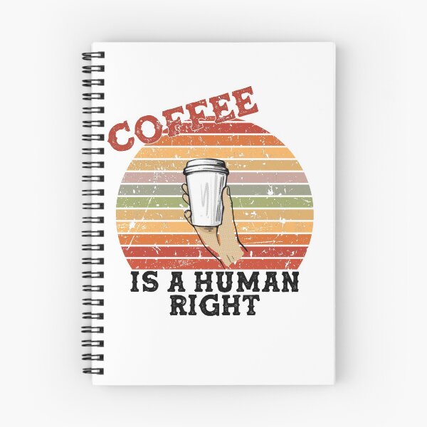 Item preview, Coffee Is A Human Right - Beautiful Retro Sunset Vintage Style Caligraphy  designed and sold by andrei49387.