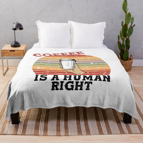 Item preview, Coffee Is A Human Right - Beautiful Retro Sunset Vintage Style Caligraphy  designed and sold by andrei49387.