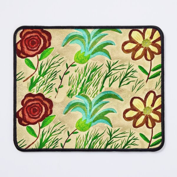 Item preview, Red, Turquoise, Yellow Flowers designed and sold by Watercolorwear.