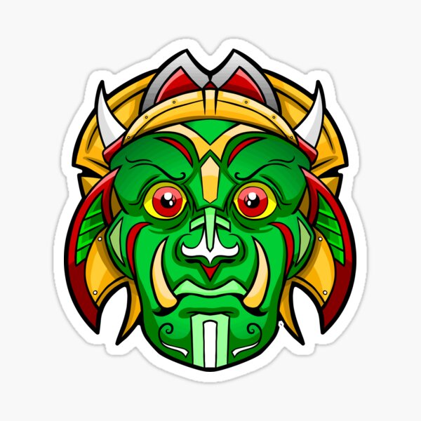 War Mask 2 - Samurai Inspired Mask Sticker