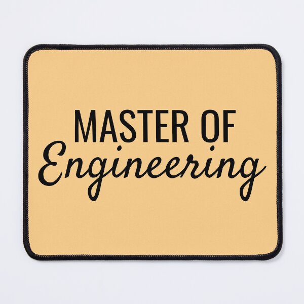 Item preview, Master of Engineering Block and Cursive University Text Design designed and sold by SarahJisri.