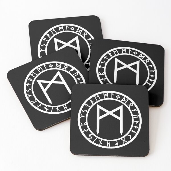Item preview, Mannaz /// Rune Circle (Variant II) designed and sold by Gumless.