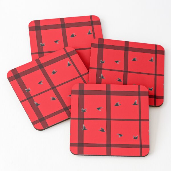 Item preview, Red Plaid with Birds designed and sold by OBXLisaArt.