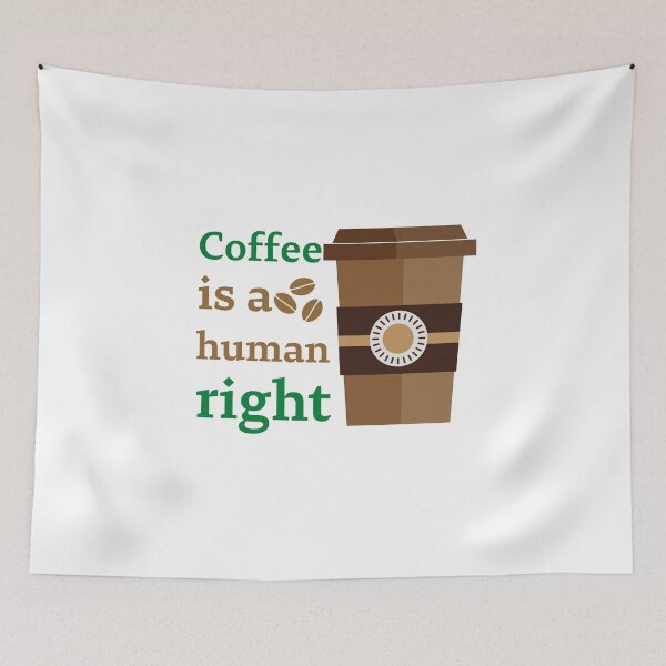 Item preview, Coffee Is A Human Right - Beautiful Coffee Cup Vintage Style  designed and sold by andrei49387.