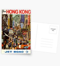 Vintage Travel Poster Hong Kong Postcards