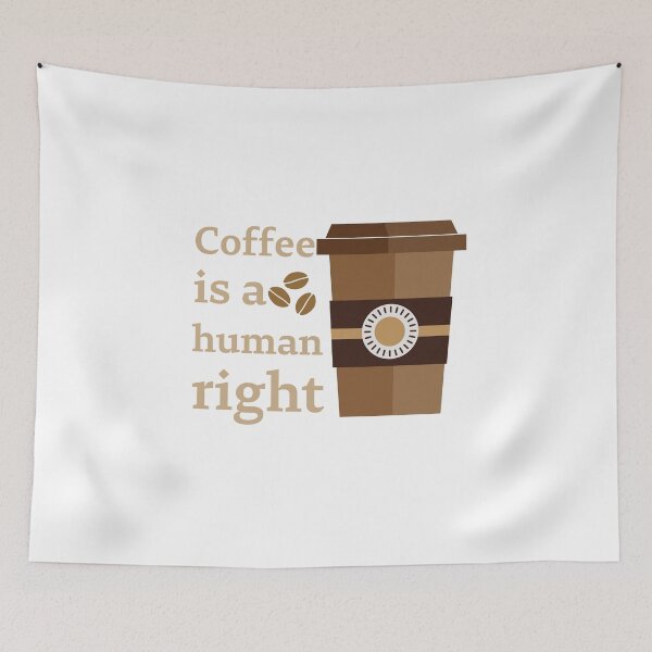 Item preview, Coffee Is A Human Right - Beautiful Coffee Cup Vintage Style  designed and sold by andrei49387.