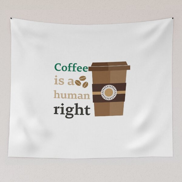 Item preview, Coffee Is A Human Right - Beautiful Coffee Cup Vintage Style  designed and sold by andrei49387.