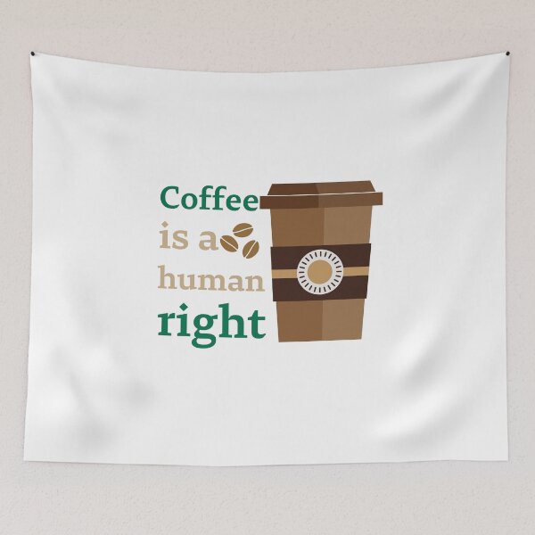 Item preview, Coffee Is A Human Right - Beautiful Coffee Cup Vintage Style  designed and sold by andrei49387.