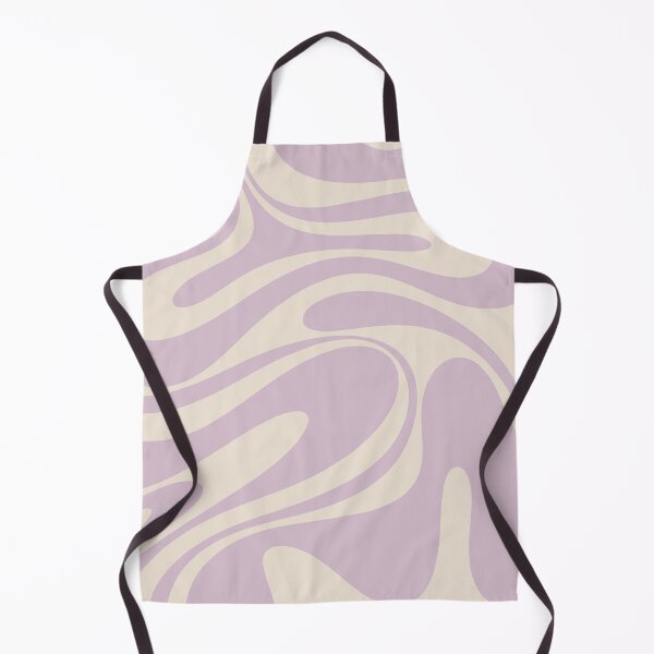 Item preview, Retro Fantasy Swirl Abstract in Light Lavender Purple and Cream designed and sold by kierkegaard.