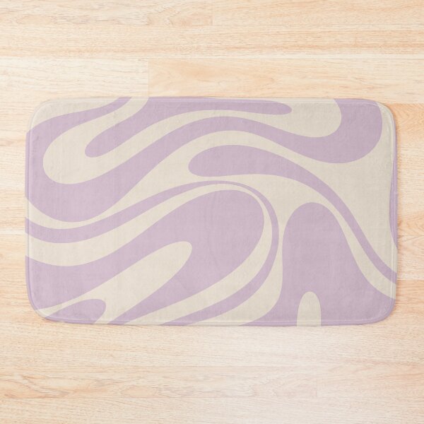 Item preview, Retro Fantasy Swirl Abstract in Light Lavender Purple and Cream designed and sold by kierkegaard.