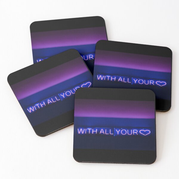 Item preview, With All Your Heart Purple Neon Sign  designed and sold by newburyboutique.