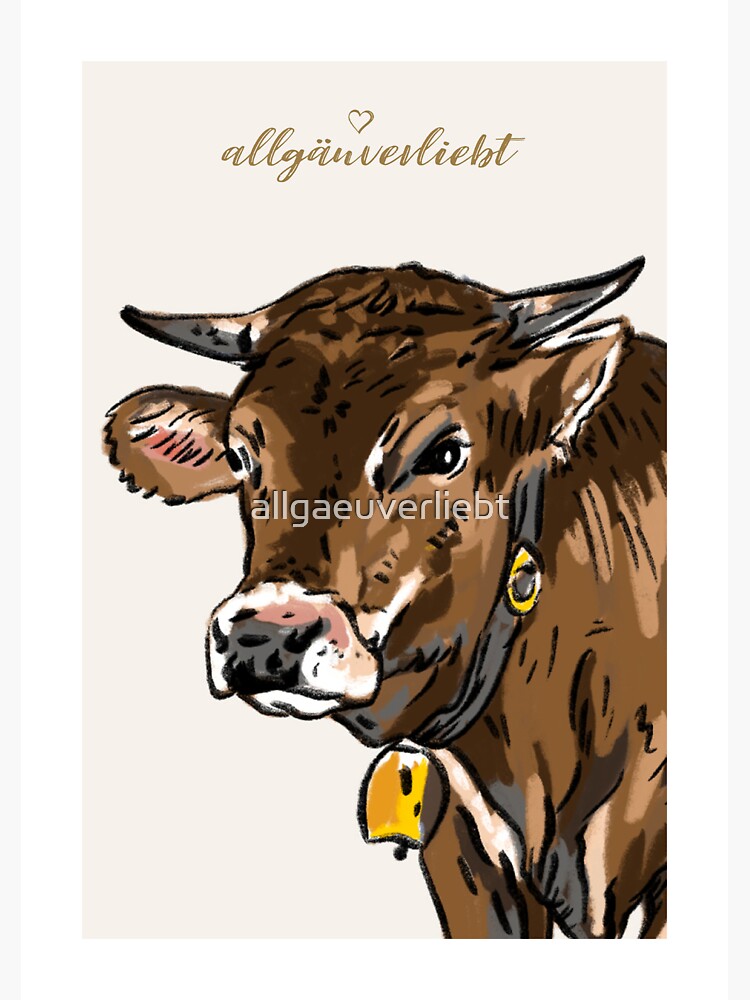 Thumbnail 3 von 3, Sticker, allgäuverliebt – Jungkuh 1 designt und verkauft von allgaeuverliebt.