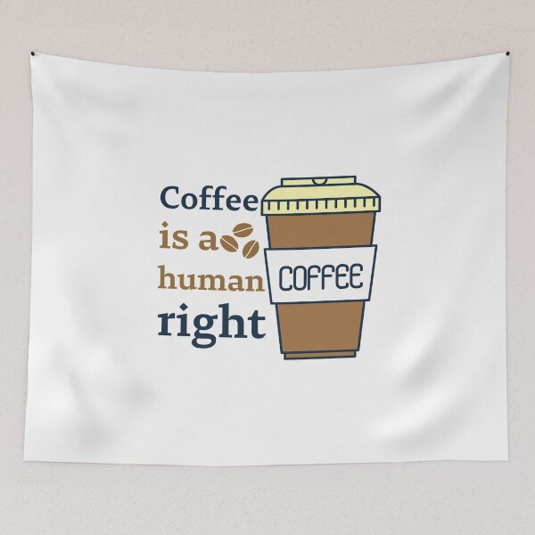 Item preview, Coffee Is A Human Right - Beautiful Coffee Cup Vintage Style Gift designed and sold by andrei49387.