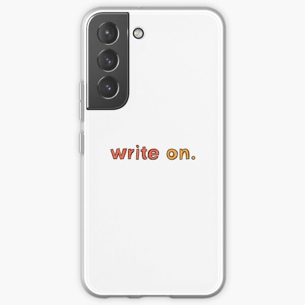 write on. Samsung Galaxy Soft Case