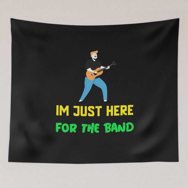 Item preview, I'M JUST HERE FOR THE BAND ESSENTIAL T-SHIRT designed and sold by BestCoolStuff.