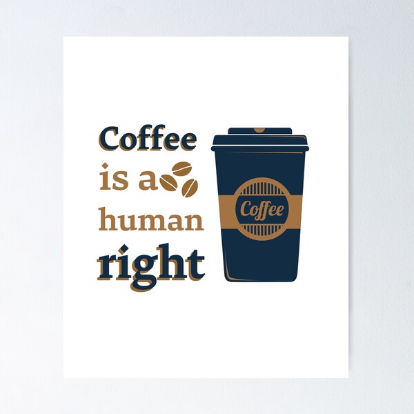 Item preview, Coffee Is A Human Right - Beautiful Coffee Cup Vintage Style Gift designed and sold by andrei49387.