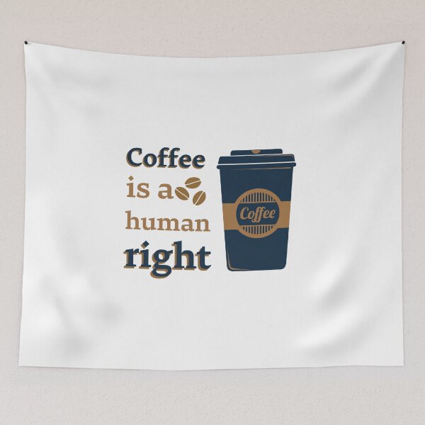 Item preview, Coffee Is A Human Right - Beautiful Coffee Cup Vintage Style Gift designed and sold by andrei49387.