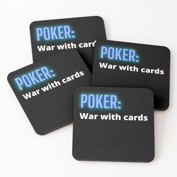 Item preview, Poker is war with cards designed and sold by MotivationDNA.