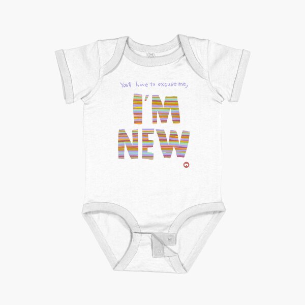 I'm New Short Sleeve Baby One-Piece