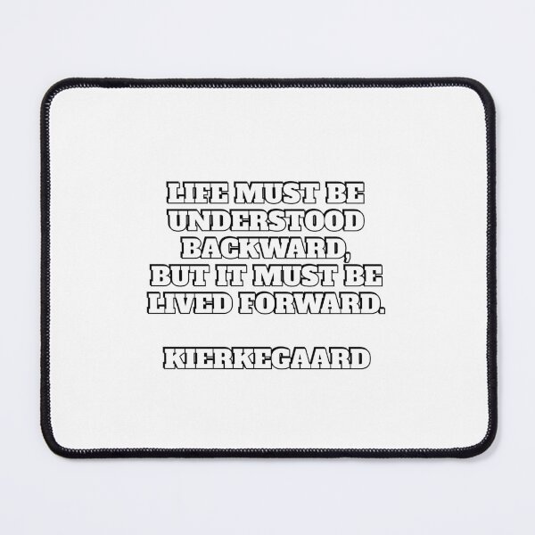 Item preview, Life must be understood backward, but it must be lived forward - Kierkegaard philosophical quotes designed and sold by Inspirationmotivation.